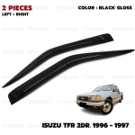 กันสาดฝน คิ้วกันสาด 2 ชิ้น สีดำ Isuzu TF TFR Pick Up (Single Cab) ปี 1989-1997